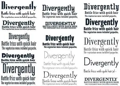 Divergently Fonts Collection