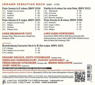 Linde Brunmayr-Tutz, Lars Ulrik Mortensen - Johann Sebastian Bach: Flute Sonatas & Partita (2022)