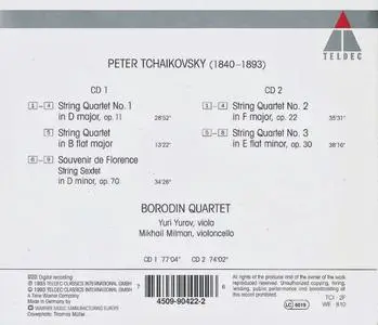 Borodin Quartet - Tchaikovsky: String Quartets Nos. 1-3, Souvenir de Florence (1993) (Repost)