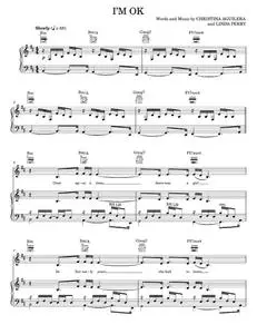 I'm OK - Alicia Keys, Christina Aguilera (Piano-Vocal-Guitar)