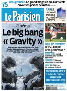 Le Parisien + Journal de Paris du Mercredi 23 Octobre 2013