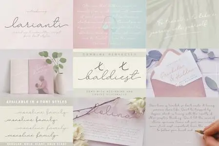 Larianti - Monoline Handwritten Script Font