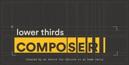 Lower Thirds Composer - Script for After Effects (VideoHive)