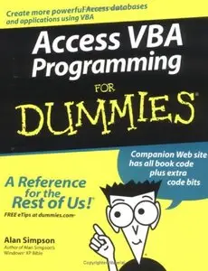 Alan Simpson - Access VBA Programming For Dummies (Repost)