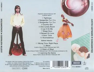 Justin Hayward - Songwriter (1977) {2004, Reissue}