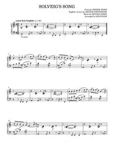Solveig's Song - Arthur A. Westbrook (Piano Solo)