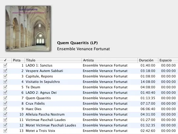 Ensemble Venance Fortunat - Quem Quaeritis (LP / FLAC)
