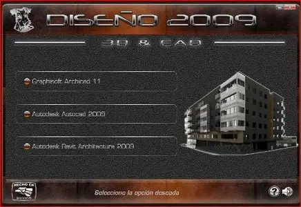 Diseño 2009 ver. 2 (Graphisoft Archicad 11, Autodesk Autocad 2009, Autodesk Revit Architecture 2009) Spanish