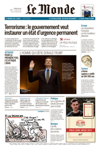 Le Monde du Vendredi 9 Juin 2017