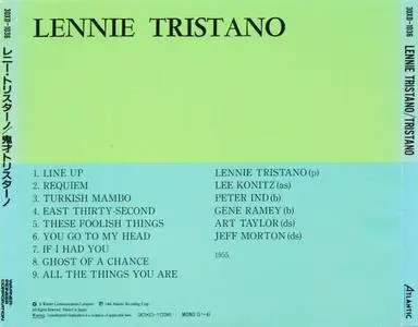 Lennie Tristano - Tristano (1955) {Atlantic Japan, 30XD-1036, Early Press}