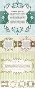 Vintage Ornate Frames Vector