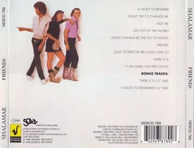 Shalamar - Friends (1982) {Solar NEBCD 789}