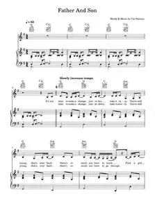 Father And Son - Boyzone, Cat Stevens, Rod Stewart (Piano-Vocal-Guitar (Piano Accompaniment))