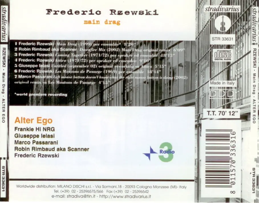 Frederic Rzewski - Main Drag - Alter Ego (2003)