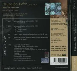 Reynaldo Hahn - Works for piano solo (2012) {4CD+DVD Box Set, Concerto Box 2015}