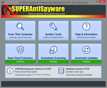 SUPERAntiSpyware Professional 6.0.1218