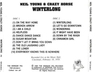 Neil Young & Crazy Horse - Winterlong (1970) {2CD Set, The Swingin' Pig TSP-CD-042-2 rel 1989}