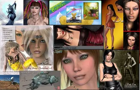 3D models Collection for Daz3D & Poser vol.3