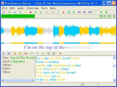 Vivid Lyrics Editor 2.5.2