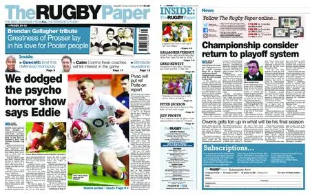 The Rugby Paper – November 29, 2020