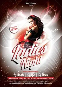 GraphicRiver Ladies Night Flyer Template 6341318