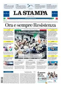 La Stampa Savona - 25 Aprile 2023