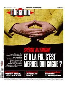 Libération du Vendredi 22 Septembre 2017