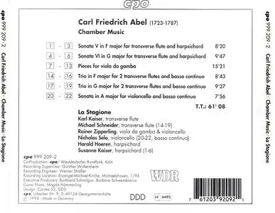 La Stagione - Carl Friedrich Abel: Chamber Music (1994)