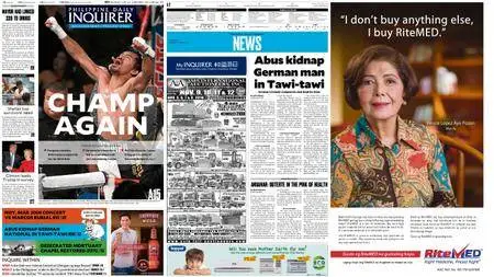 Philippine Daily Inquirer – November 07, 2016