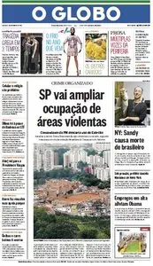 O Globo de Sábado, 03. de Novembro de 2012