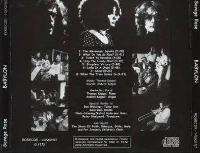 The Savage Rose - Babylon (1972)