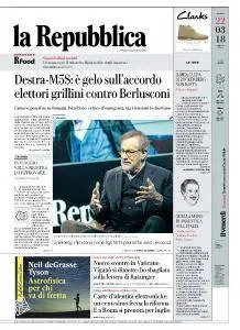 la Repubblica - 22 Marzo 2018