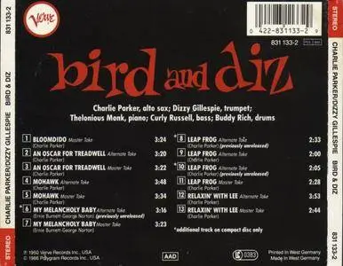 Charlie Parker & Dizzy Gillespie - Bird & Diz (1950) {Verve}