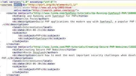 Learning PHP SimpleXML