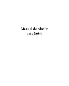 «Manual de edición académica» by Jorge Enrique Beltrán