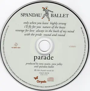 Spandau Ballet - Parade (1984) [2008, EMI Music Japan TOCP-70578]