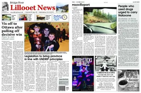 Bridge River Lillooet News – October 30, 2019