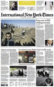 International New York Times - Saturday-Sunday, 27-28 September 2014