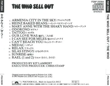 The Who - The Who Sell Out (1967) [Polydor P28P 25084, Japan]