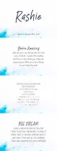 Rashie - Natural Handwritten Font