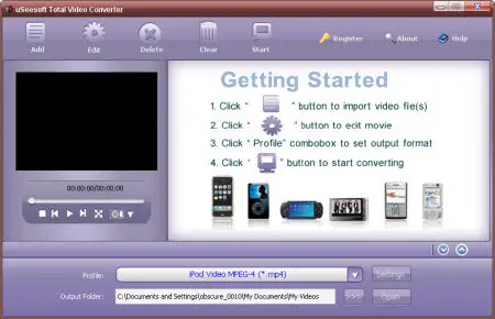uSeesoft Total Video Converter v1.5.0.6