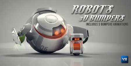 Robots 3D logo bumpers - Project for After Effects (VideoHive)