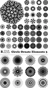 Vectors - Circle Ornate Elements 3
