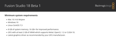Blackmagic Design DaVinci Fusion Studio 18.0b1 macOs
