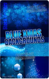 Blue xmas backgrounds - Stock Vectors