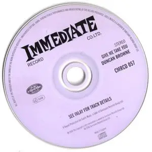 Duncan Browne - Give Me Take You (1968) {Immediate--Castle Music CMRCD057 rel 2000}