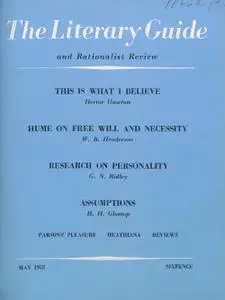 New Humanist - The Literary Guide, May 1952