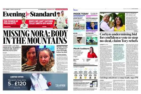 London Evening Standard – August 13, 2019