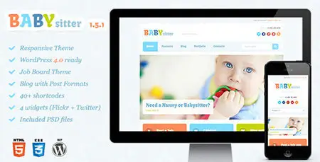 ThemeForest - Babysitter v1.5.1 - Responsive WordPress Theme 