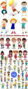 Vectors - Cartoon Children Mix 41